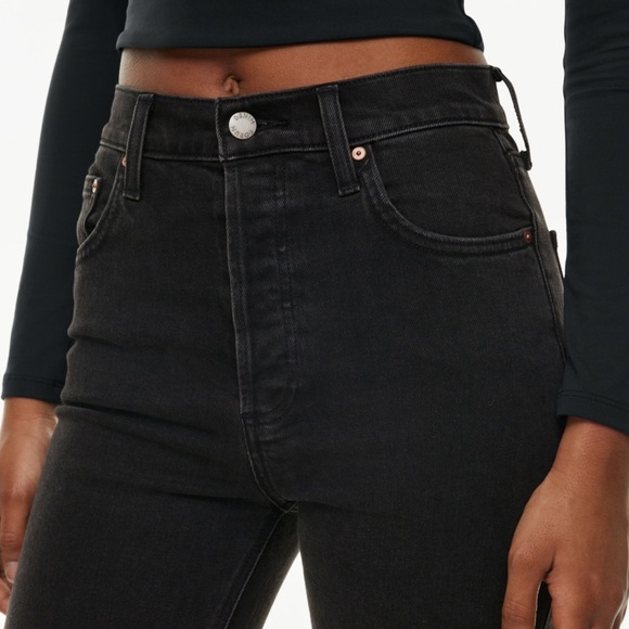 Aritzia NW/OT Denim Forum White Yoko High Rise - Picture 7 of 8